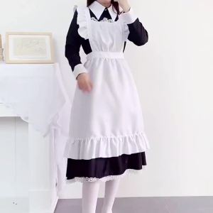 Women maid costume Japanese lolita dress French maid cosplay dresses  maid uniform suit