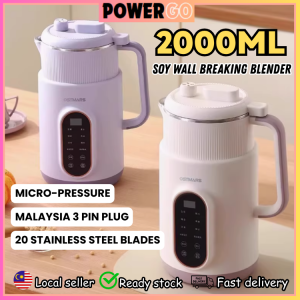 2000ML High-Capacity Micro-Pressure Soymilk Wall Breaking Blender 20 Stainless Steel Blades Multi-function Blender for Soy Milk/Juices/Smoothies