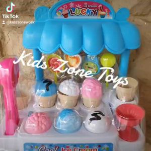 Mainan Anak Perempuan / Cewek Ice Cream LI 1 / Mainan Gerobak Es Krim