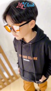Lily And Clark Hoodei Warna Hitam Anak Laki-Laki - HD03