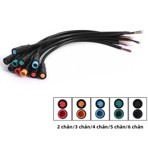 Xe Điện Cảm Biến Cáp Kết Nối Dây Cho Ebike Mông Khớp Cắm 2/3/4/5/6 Pin Nam Nữ Cáp Hiển Thị Ebike Phần