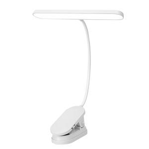 Super Long Battery Life Clip-On Charging Desk Lamp for Students Eye Protection Reading Lamp Smart Switch Control ABS Material