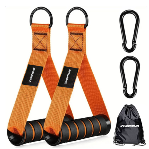 Anti-Slip Gym Handle with D-Ring Pull Rope Cable Bar for Fitness Tricep Workout Lifting Tube Resistance Bands