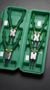 4 IN 1 7 Inch Set Tang Circlip Bengkok Tang Circlip tang snap ring set 7" Set Cincin Snap Perkakas-Tang Circlip Pliers set