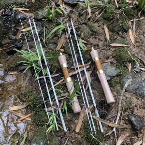 【TRAINFIS】1.4M UL EXTRA SOFT Rod Ultralight Spinning Rod Baitcasting Rod 4 Sections Protable Travel Rod UL Fishing Rod Flexible Prawn Rod