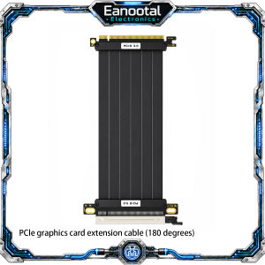 Black White PCIe X16 GPU Riser Cable 15cm 20cm 30cm Vertical Mount Extension Adapter