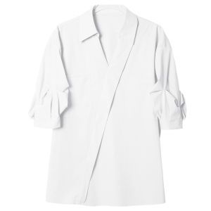 White French Style Womens Shirt Summer 2026 Office Wear