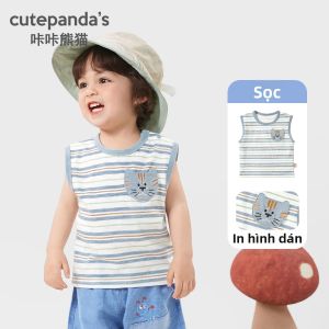 CUTEPANDAS | Áo Thun Không T Tay Cho Bé Mùa Hè