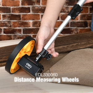 Deli Measuring Wheel / Meteran Dorong Jalan 1 Roda Akurat EDL330060