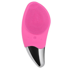 Face Cleansing Brush Mini Electric Facial Brush Facial Cleanser Machine Cleansing Brush Facial Tools Silicone Sonic Cleaner Facial Massager Washer Importer Ultrasonic Skin Scrubber Mini Waterproof Ultrasonic Pore Cleaner Deep Cleaning Machine