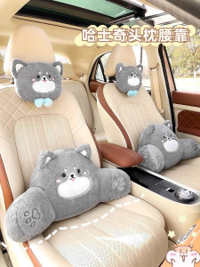 อุปกรณ์ตกแต่งรถยนต์ เก้าอี้รถ สวมใส่สบาย ฤดูใบไม้ผลิ ฤดูร้อน ฤดูใบไม้ร่วง ฤดูหนาว ป้องกันคอ คู่ น่ารัก วัสดุไนลอน สไตล์การ์ตูน