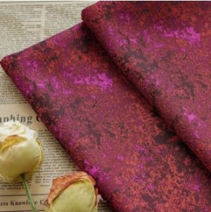 Purple Color Woven Fabric Jacquard Fabric Womens Dress Dress Bag DIY Sewing Fabric TJ22189