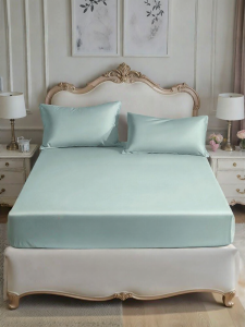 FUANNA (富安娜) | Elegant Smooth Plain Colored Fitted Sheet Set 3 Pieces