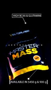 Vectorlabs Master Mass Gainer 2 lbs 900 gr Susu Protein Penambah Penggemuk Berat Badan