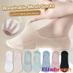 Invisible Boat Socks Ladys Non-Slip Sock Hollow Breathable Polyester for Women
