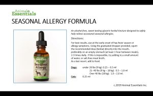 Animal Essentials Seasonal Allergy | Environmental Seasonal Allergies Support | Holistic Healthcare for Dogs & Cats