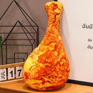 จําลองหมอนขาไก่กรอบของเล่นตุ๊กตาอะนิเมะ-น่ารัก 20/50/70 ซม.ตุ๊กตาสัตว์ตุ๊กตานุ่มสําหรับวันขอบคุณพระเจ้าคริสต์มาส