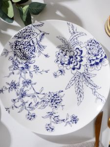 European Style Bone China Dining Set Hand-Painted Ink Bird Creative Country Style Coffee Cup Plate Bowl Dishware