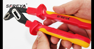 SFREYA S609 Insulated water pump pliers 10"12 VDE certified 1000V chrome vanadium steel and TPE material high voltage resistant for electricians