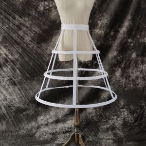 New Arrival Womens Wedding Dress Underskirt 3 Hoop Hollow Out Fish Bone Bustle Cage Skirt Petticoat 2026