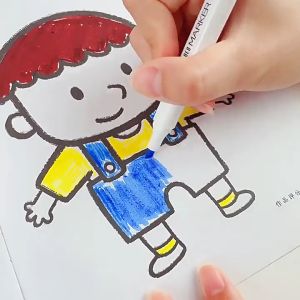 School washable double-headed marker stationery set color quick-drying childrens drawing pen 4 type watercolor pens