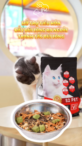 thức ăn hạt full topping thịt sấy chuyên về urinary tiết niệu (dòng V3) bao 1kg của S2PET dành cho mèo - T3 PETS SHOP