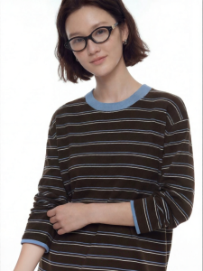 Colorblock Striped Shimmer Wool Knitwear