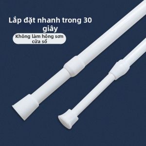 MEISITEKEKE | Thanh Treo Rèm Cửa Điều Chỉnh Không Cần Khoan Màu Trắng