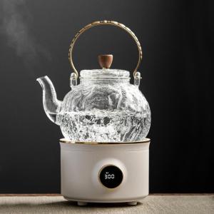 Small Electric Kettle Glass Pumpkin-shaped Teapot