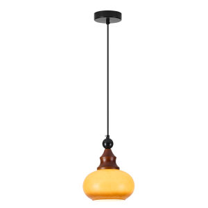 DGY | Mid-Century Nanyang Style French Pumpkin Glass Chandelier