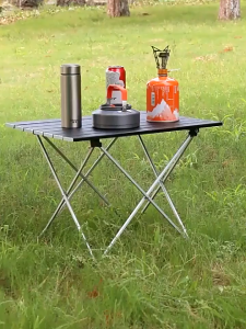 GENGYAN โต๊ะตั้งแคมป์กลางแจ้ง Protable พับเดินป่า Tourist ตารางน้ําหนักเบา Mini Table Camping Picnic Beach ไข่ม้วนโต๊ะรับประทานอาหาร IA