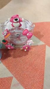 Đồng Hồ Báo Thức Gấu Dâu Và Phi Hành Gia Cho Bé Làm Quà Tặng Siêu Dễ Thương