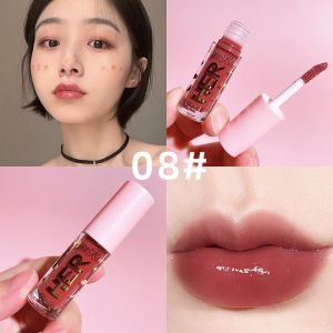HER Lip Glow Gloss Gliter Lipstik Liquid Cair Dragon Renee 8 Warna Mineral Moisturizer Waterproof Pelembap Bibir