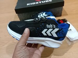 Sepatu Sekolah Anak Laki Laki Perempuan Sepatu Warna Hitam Murah Tali Perekat Rekat Kecil Tanggung Umur 6-10 Tahun PAUD TK SD SMP SMA Kelas 1 2 3 4 5 6 7 8 9 0-KIDZTUBS1247040624