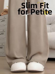 YAYANGREN | Cotton Linen and Ice Silk Trousers For Summer Cool Feel Straight Leg Slim Fit Short