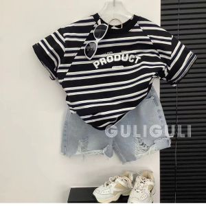 Áo Thun Tay Lửng Mùa Hè Cho Trẻ Em Phong Cách Mới Rộng Rãi Thời Trang Hàn Quốc Cho Bé Trai Và Bé Gái