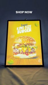 KGS LED Menu lightbox Table Stand for Milktea Shops Restaurant Cafes Trade Shows Retails Stores