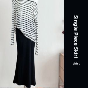 YUEZHONGWEI | Café Shoulder Ice Silk Long Sleeve T-Shirt Women Summer Thin Outer Loose Air Conditioner Covering Top Pure Color Commute Style