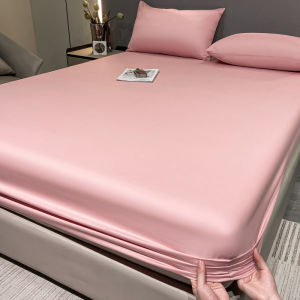 Vải Cotton Nguyên Chất Pure Cotton Bedding Quilt Cover Dustproof Non-slip Single Piece Matress Protector Quần Giường Đơn