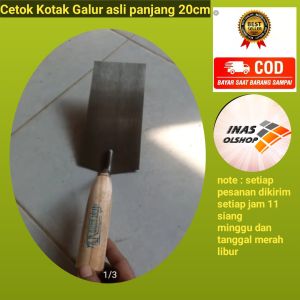 Cetok Kotak panjang galur Asli panjang 20cm
