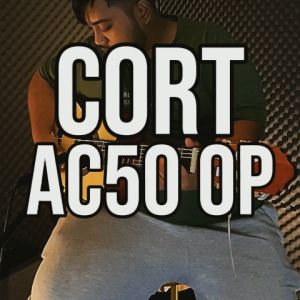 Cort AC50 34 inch Classical Guitar with Gig Bag - Open Pore Natural (AC 50/AC-50)