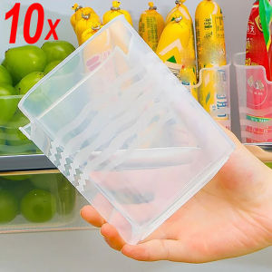 10Pcs Refrigerator Food Fresh Storage Box Fridge Side Door Sorting Case Food Container Kitchen Organizer