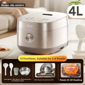 Midea | No-Coating 316L Stainless Steel Inner Pot IH Rice Cooker 4L