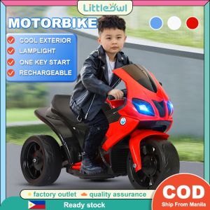 Electric Motorcycle For kids Rechargeable Kids Ride On Toy with Music & Lights - Racing Bike for Boys Girls
