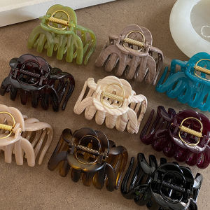 Large Size Shark Clamp Hair Clip Womens French Vintage Deep Tooth Width Clamp Busan Hair Accessories Fashionable Hair Grips