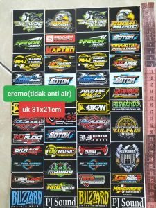 STIKER SOUND | STIKER AUDIO | STIKER SOUNDSYSTEM | STIKER PACK | STIKER 1 LEMBAR | STIKER BAHAN CROMO