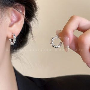 Simple Silver Needle Drop Earrings Womens Fashion Minimalist Cold Style Alloy Geometric Hoops Earrings Fresh out New Jewelry