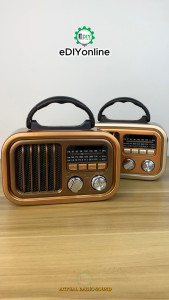 【NEW】Classic Rechargeable Radio FM AW SW Bluetooth USB TF Speaker Audio MP3 Music Player Vintage Antique