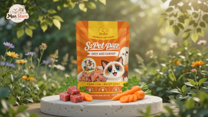 S2 Pet Pate Cho Chó Mèo Vị Thịt Bò Cà Rốt 85g Combo 12 Gói Tăng Cân Mượt Lông
