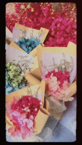 01 bó hoa khô decor size khoảng 15-18 cm. phối màu ngẫu nhiên